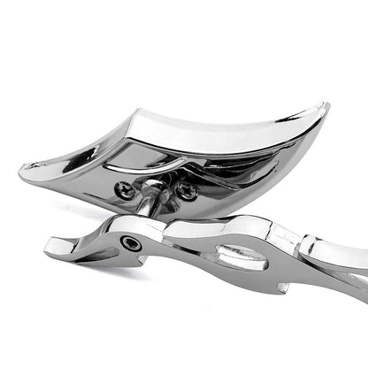 Para Harley Touring Street Electra Glide Dyna Sportster XL1200 883 Softail Flame Style Espelhos retrovisores laterais de motocicleta 8 mm 10 mm