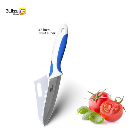 Faca de Cozinha Chef Inoxidável Faca de Cerâmica para Frutas Faca Utilitária Doméstica para Fatiar Legumes Lâminas Pretas Afiadas para Cozinhar