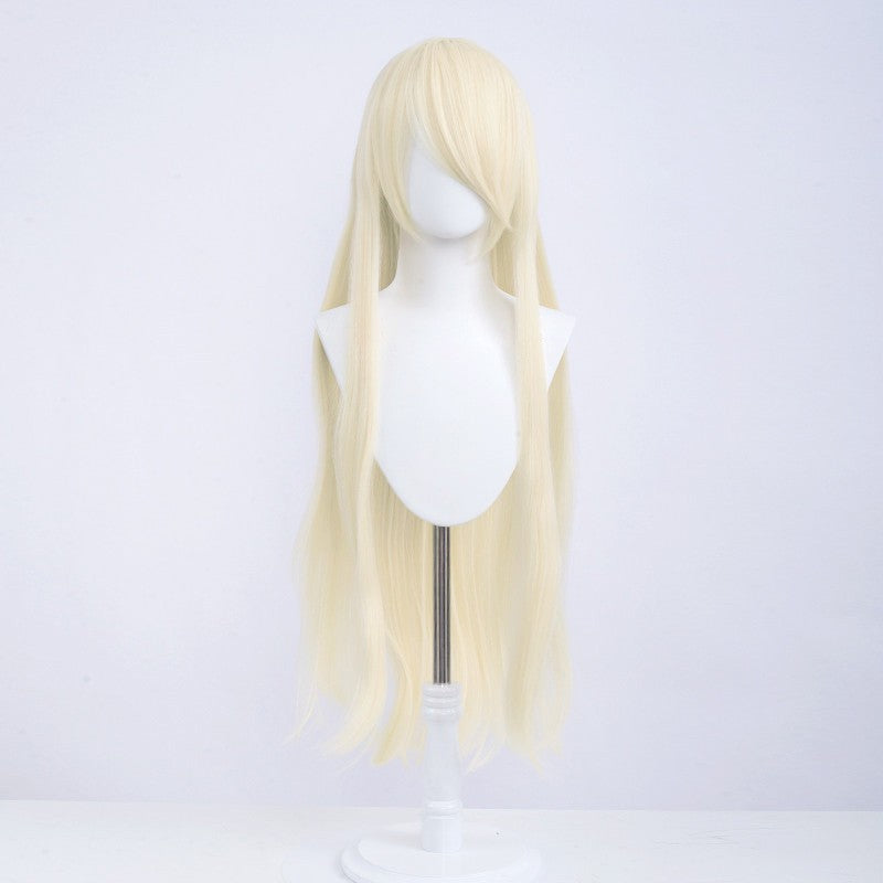 Halloween Cosplay Anime Party Fancy Wig Costume Wig 100cm Long Straight Heat Resistant Synthetic Hair Anime Colored Hair