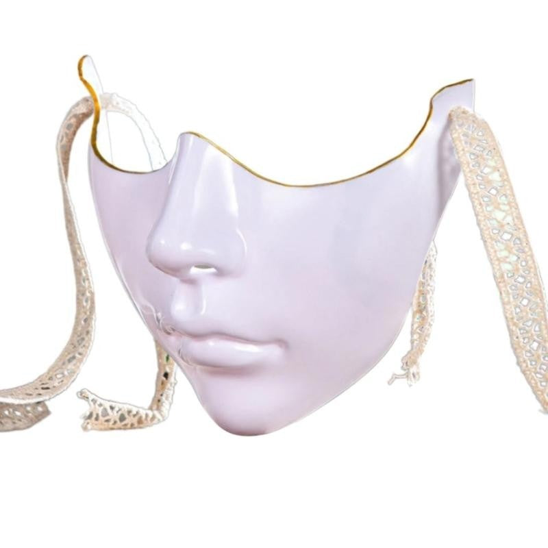 Masquerade Half Face Mask for Women Men Carnivals, Halloween Eyemask Eye Cover Mouth Cover Masquerade Costume Accsessory