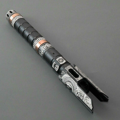 Metal Hilt Force Heavy Dueling New carved design Lightsaber Sensitive Smooth Swing Infinite Color Changing with 28 Sound Fonts