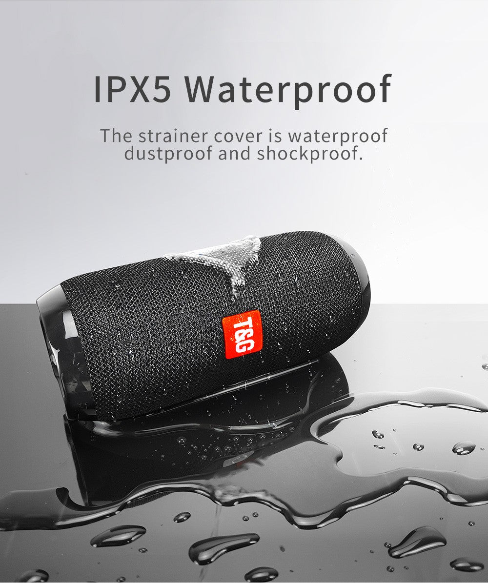TG117 Bluetooth Speakers Portable Wireless Sound Box  Outdoor Loudspeaker Waterproof Stereo Surround Supports TF Radio