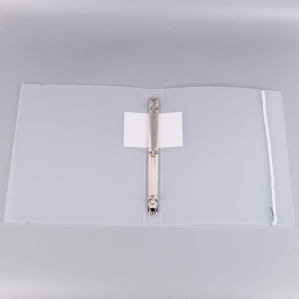 6 pcs Colorful Plastic Binder Folders Clear A4 Binder Pocket Snap Closure 11 Holes Punched Pockets Home Office