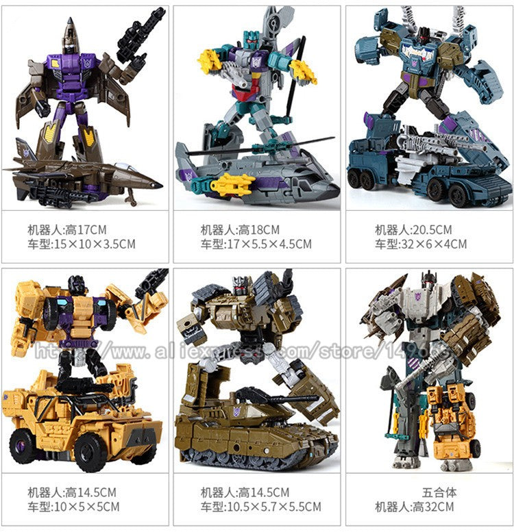 NOVO Chegou G1 KO Brinquedos de Transformação 5 EM 1 Boneco de Ação Clássico Dinossauro Robô Modelo Presente para Crianças