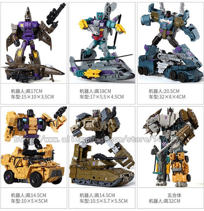 NOVO Chegou G1 KO Brinquedos de Transformação 5 EM 1 Boneco de Ação Clássico Dinossauro Robô Modelo Presente para Crianças
