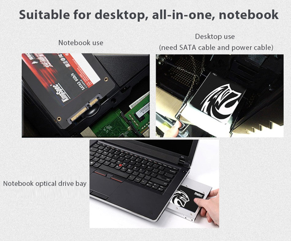 KingSpec SSD SATA 2.5" 128GB 256GB 512GB 1TB NGFF SATA 3.0 Unidade de Estado Sólido Interna para Desktop Notebook