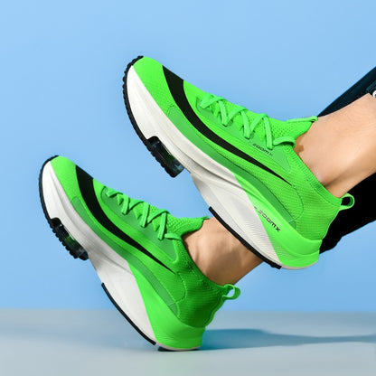 Couple Running Shoes Men Mesh Breathable Comfortable Flat Casual Walking Shoes Lace-up Trendy Outdoor Sneakers for Men Women