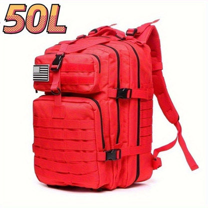 Mochila Tática Elite 50L/30L | Mochila de Trabalho e Militar 3X Mais Forte | Resistente e de Alta Durabilidade | Mochila de Sobrevivência MOLLE de 3 Dias