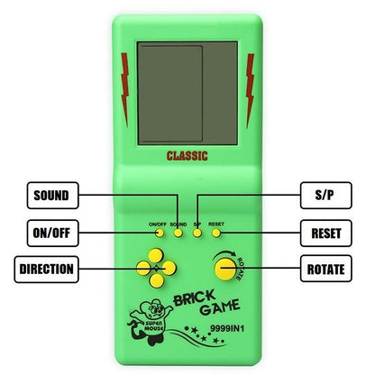 Nostalgic Pocket Game Classic Retro Handheld Game Players for Tetris Console Large Screen Children's Machine Kids Puzzle Toys