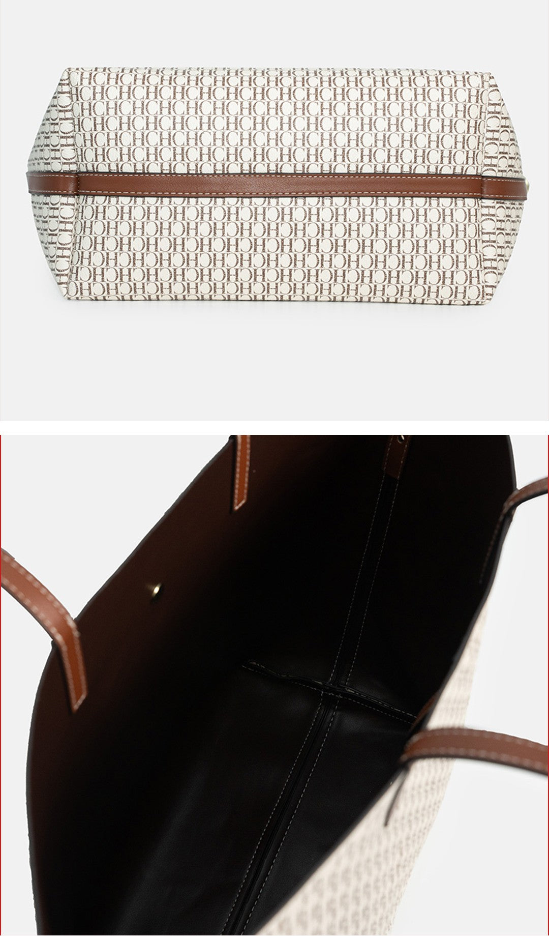 CH Elegant Light Luxury Practical With Bags Pure Color Simple Large Capacity Casual Resistant Brand Women's Bag Shoulder Bag