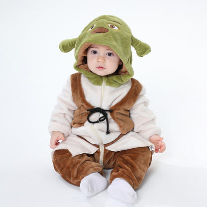 Boys Girls Costume Cute Animal Onesie Halloween Cosplay Outfit Festival Party Jumpsuit Kigurumis Winter Warm Clothes