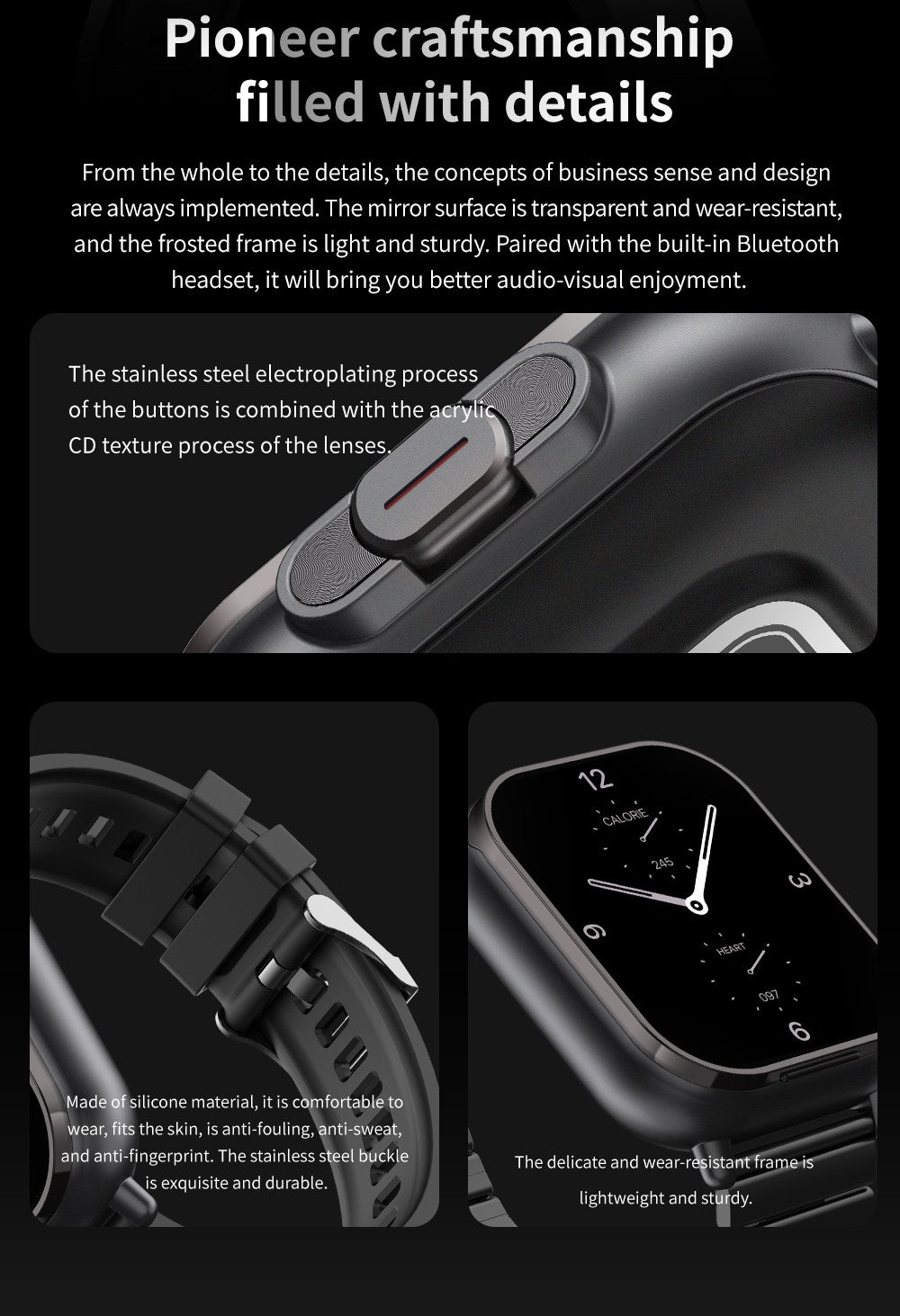 Smartwatch TWS 2 em 1 com fones de ouvido Relógio esportivo fone de ouvido Bluetooth Relógio de chamada Monitor de saúde masculino NFC Smartwatch feminino Fone de ouvido