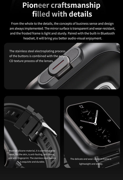 Smartwatch TWS 2 em 1 com fones de ouvido Relógio esportivo fone de ouvido Bluetooth Relógio de chamada Monitor de saúde masculino NFC Smartwatch feminino Fone de ouvido
