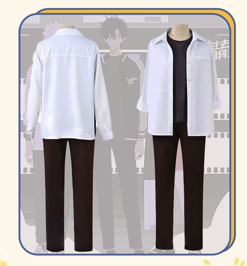 Link Click Shiguang Dailiren Qiao Ling Lu Guang Cheng Xiaoshi Cosplay Costume Jacket Outerwear Anime Full Set Men Women