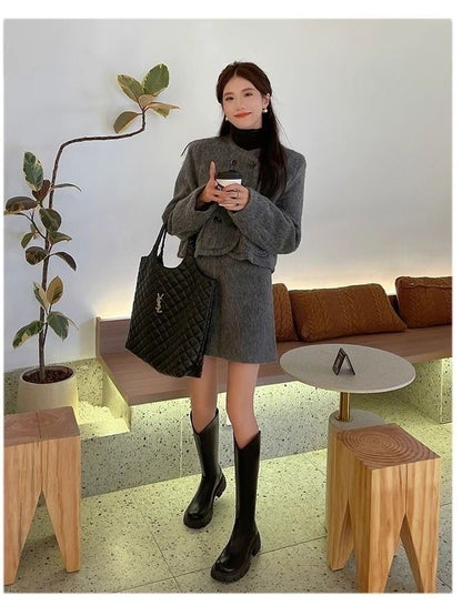 Real Soft Leather Boots 2025 Autumn And Winter New Knight Boots Height Increasing And Slimming Boots Thick Soled High Boots Long