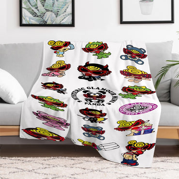 Japan Fashion Hysteric Mini Throw Downy Summer Blanket Fluffy Camping Chair Catnap Throws for Lounge Sofas Blankets Sofa Quilt