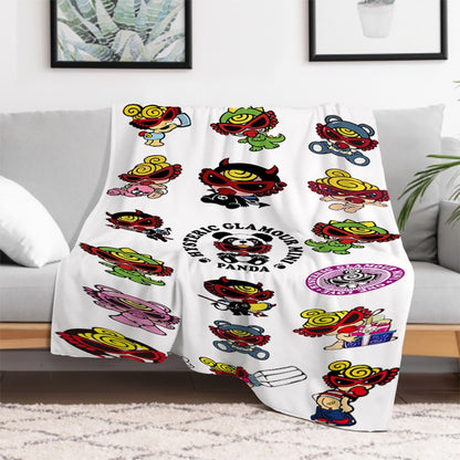 Japan Fashion Hysteric Mini Throw Downy Summer Blanket Fluffy Camping Chair Catnap Throws for Lounge Sofas Blankets Sofa Quilt