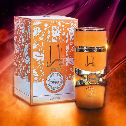 Yara Tous Eau De Parfum 100ml (3.4 oz) da Lattafa Perfumes Fragrância Feminina Elegante Picante de Longa Duração Presente para Mulheres
