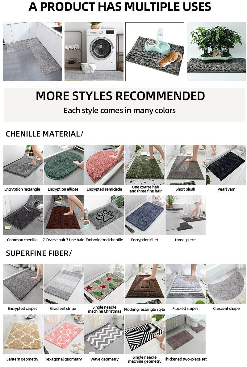 Modern Kitchen Mat Home Entrance Doormat Hallway Bedroom Living Room Decoration Floor Carpet Balcony Bathroom Anti-Slip Long Rug