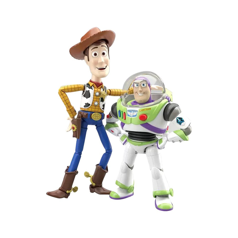 Em Estoque BANDAI Original Cinema-rise Toy Story 4 Buzz Lightyear Woody Anime Figura Modelo de Montagem Brinquedo Presente Colecionável Infantil
