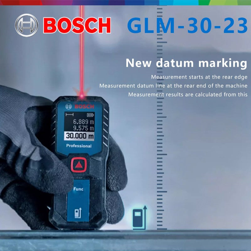 Medidor de Distância a Laser BOSCH GLM 30-23 Original Botão Duplo Alta Precisão Leve Tela Moderna Medição Sem Bateria