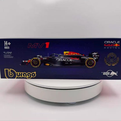 New In Stock Bburago 1:24 Red Bull Rb20 Las Vegas Gp #1 Champion Helmet Alloy Miniature Diecast Model Ace Four Verstappen Toys