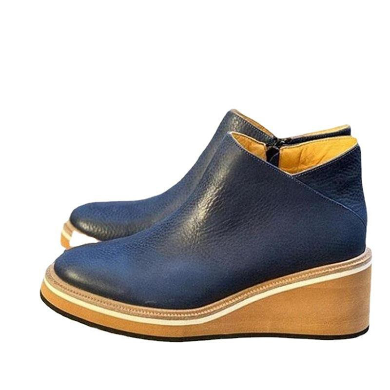 Boots Women New Flat Women's Boots Zipper Women Shoes Plus Size Ankle Boots Keep Warm Fashion Botas Mujer Winter Shoes