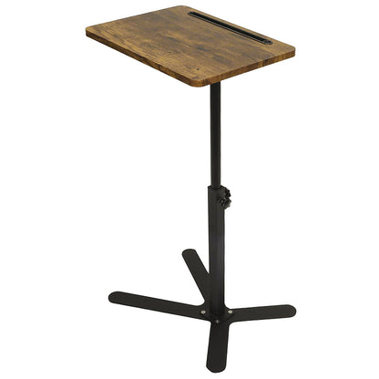 Adjustable Height Laptop Desk Rotating Tabletop Mobile Stand Home Mesa Bedside Table Office Tray Standing Computer Workstat