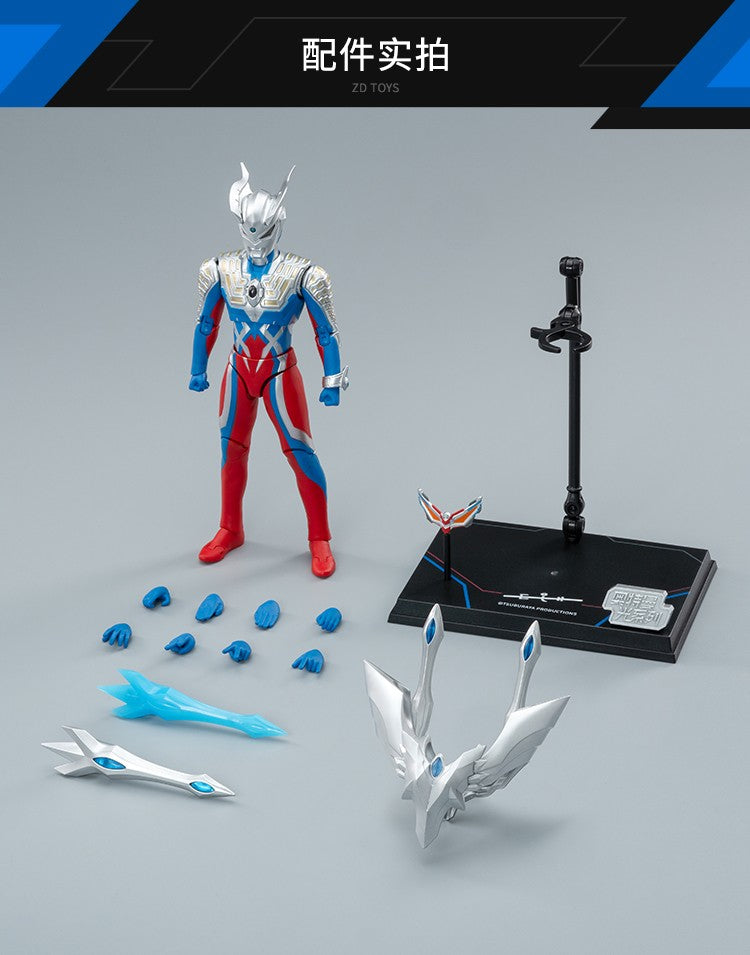 Boneco Articulado Ultraman ZD Toys Kotaro Higashi Terno Zero Terno Tiga Terno Ace Ultra Seven Ultraman Jack Modelo Colecionável Adulto