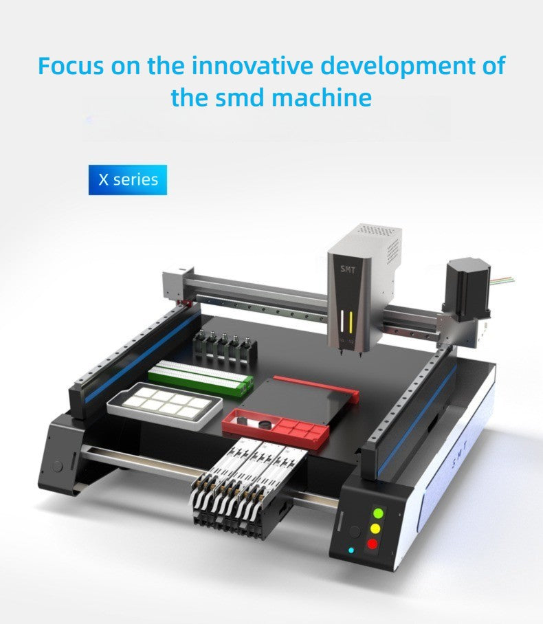 High-speed Fully Automatic Triple Vision Camera Desktop SMT Machine 220V / 110V SMT Pick And Place Machine Chip Mounter LED SMD