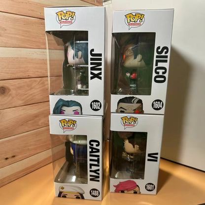 FUNKO POP Jinx Vi Caitlyn Mel Viktor Anime Figure Arcane? League of Legends Edição Limitada Boneco de Vinil Coleção Decoração Brinquedo