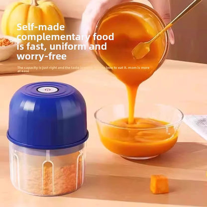 Electric Garlic Masher Garlic Grinder Onion Chopper 260ML Meat Grinder Ginger and Chili Grinder Kitchen Vegetable Blender