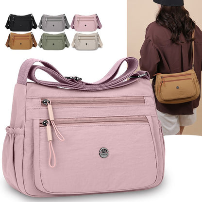 2025 Women's Crossbody Bag Lightweight Waterproof Nylon Shoulder Bag Multi-pocket Fashion Handbag for Women Casual Purse