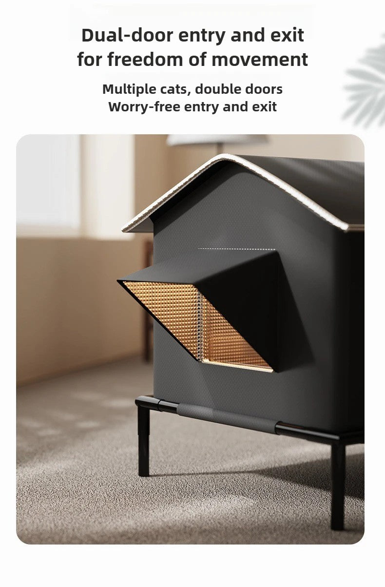 Winter Warm Cat Bed Outdoor All Season Durable Heat Retention Pet House for Cats Dogs Amazon Best Seller