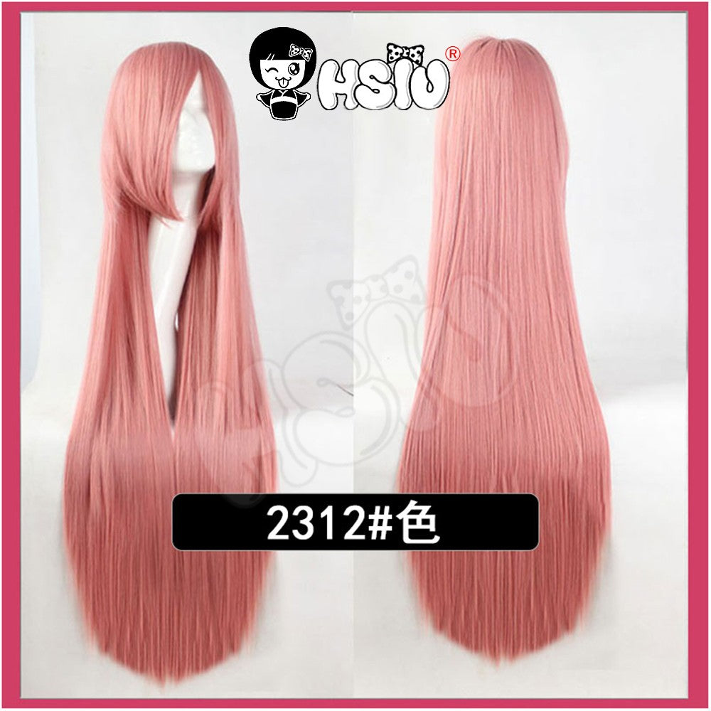 ?HSIU Brand? 80cm Cosplay wig Long 22 color Wig Heat Resistant Synthetic Hair Anime Party wig Fiber synthetic wig+Free wig cap