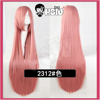 ?HSIU Brand? 80cm Cosplay wig Long 22 color Wig Heat Resistant Synthetic Hair Anime Party wig Fiber synthetic wig+Free wig cap