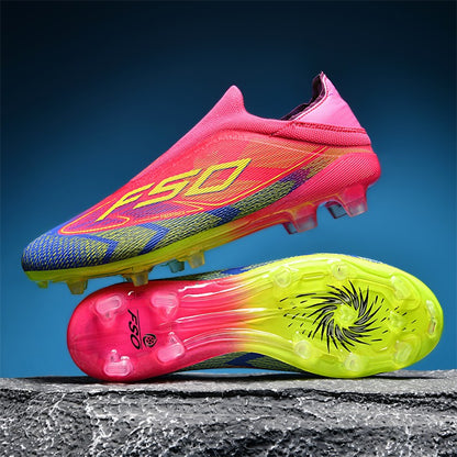 New Men Football Boots Non-Slip High-quality Soccer Shoes Grass Cleats High-top Futsal Sneakers Match Indoor Hot-selling Outdoor