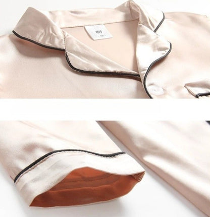 Kids Ice Silk Sleepwear Summer Short Sleeve Homewear Set for Boys Girls Thin Lightweight Baby Air Conditioning Clothing