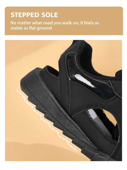 Women's Breathable Thick-Sole Casual Sneakers, Durable Outdoor Running/Walking Shoes with Fashion Design for Gym & Daily Wear