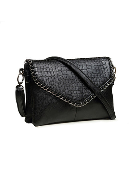 Niche Design Chain Solid-Color New Style Women's Crossbody & Shoulder Bag