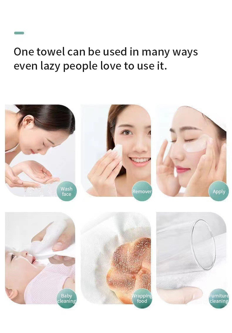 Extra Thick Disposable Facial Towels - Gentle and Absorbent Cotton Makeup Remover Wipes