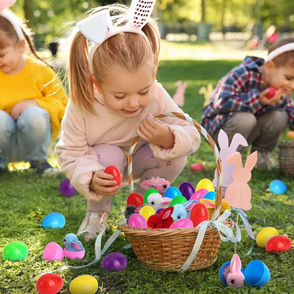 5-20Pcs Easter Egg Bunny Ornament Decoration Holiday Pinata Gift Bag Basket Fill Easter Birthday Party School Kindergarten Gift