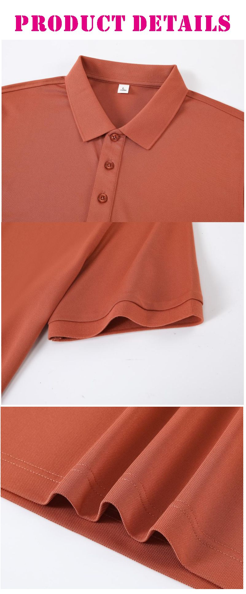 Solid color cotton breathable men's and women's polo shirts, T-shirts, printed logos, embroidered summer workwear, short sleeves