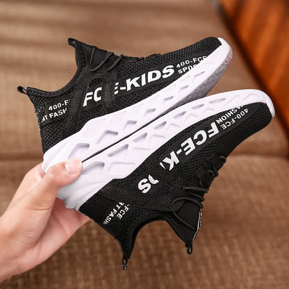 Children's School Student Running Sneakers Breathable Lightweight Soft Non-slip Leisure Comfortable Walking Shoes Boys Girls