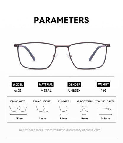 Óculos de Leitura KANSEPT Plus para Homens Lente de Vidro Transparente Óculos de Grau Feminino Lentes de Miopia Armações de Óculos