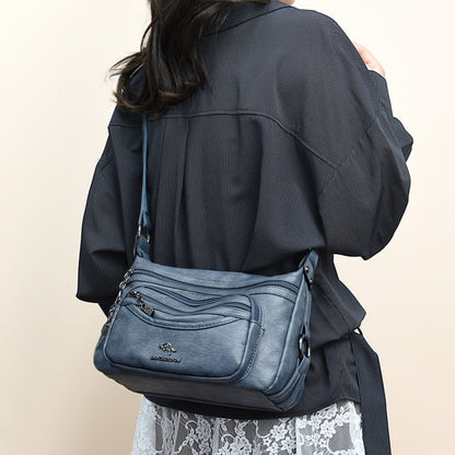 Top Quality Pu Leather Female Crossbody Multiple Pockets Bag Elegant Shoulder Bags for Women Casual Purses and Handbags Sac 2026