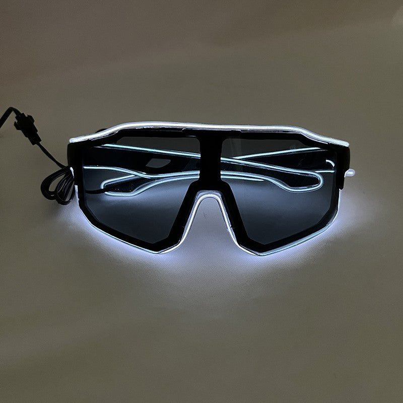 1PC Light Up LED Glasses Glow Sunglasses EL Wire Neon Glasses Glow in The Dark Party Supplies Neon Party Favors for Adults