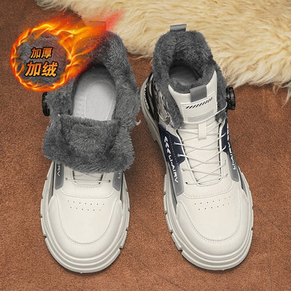 A new trend of thick, comfortable and casual high-top boots for men's outdoor sports in the autumn of 2025