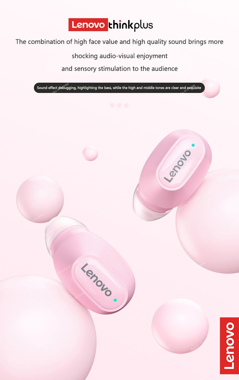 Lenovo XT62 Bluetooth 5.3 Earphones Wireless HiFi Sport Noise Reduction Headset with Mic Touch Control TWS Original Earbuds