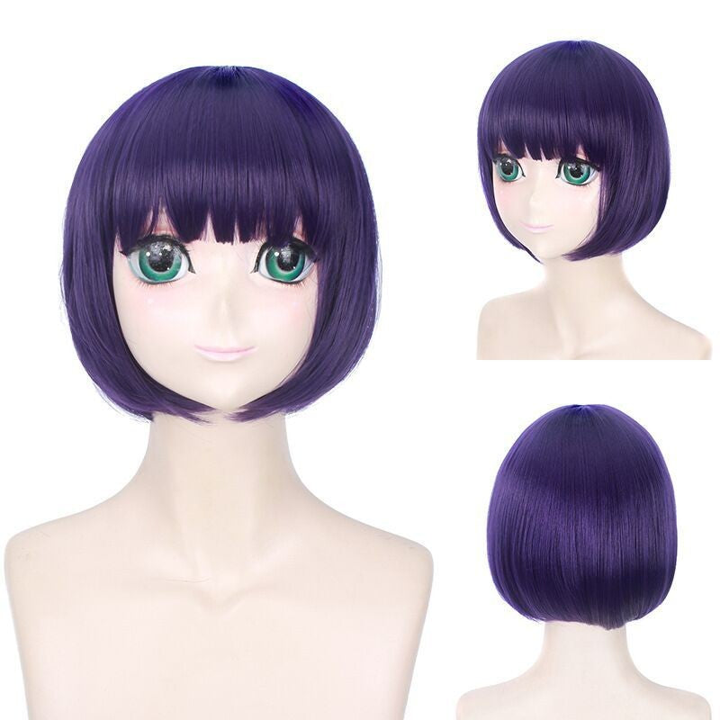 Synthetic Cosplay Wig Anime Inspired Wavy Mullet Wolf Cut for Mantis Lair Fox Persona Nick Character Top Scalp Party Styling